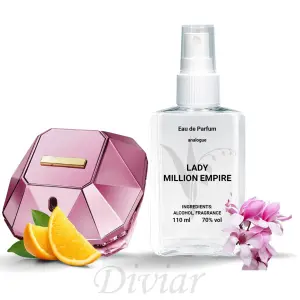 Аромат схожий на Paco Rabanne lady million Empire, наливні французькі парфуми, парфумована вода, парфуми 110 мл