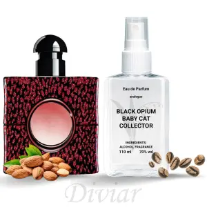 Аромат схожий на Yves Saint Laurent Black Opium Baby Cat Collector, французькі наливні парфуми, жіночі парфуми