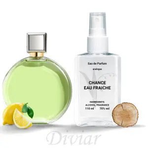Аромат схожий на Шанель шанс фреш, наливні французькі парфуми, парфумована вода, парфуми 110 мл