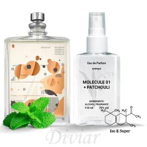 Аромат похож на эксцентрик молекула 01 + пачули, наливные французские духи, парфюмированная вода, духи унисекс